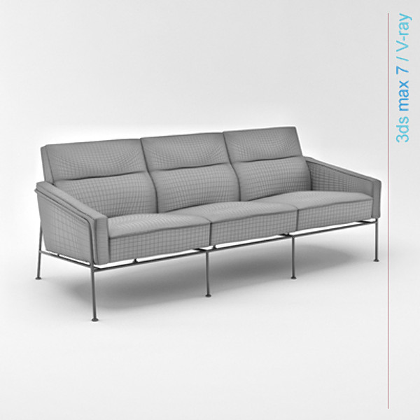 3ds max design series - series 3300 three seater sofa by lajhar